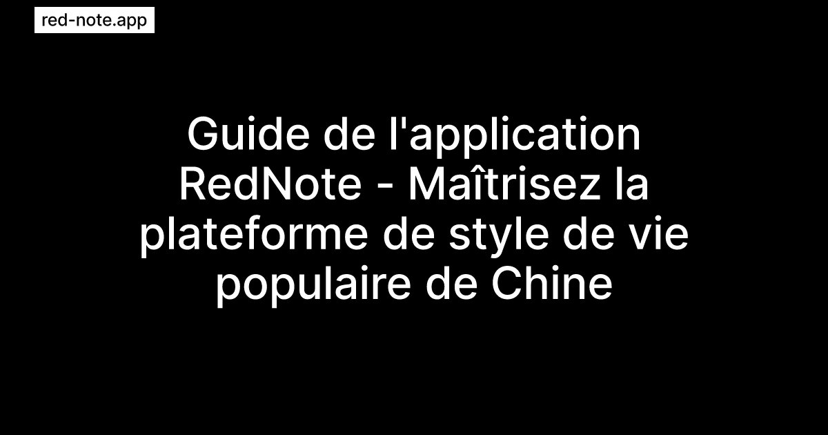 Rednote application download rednote app